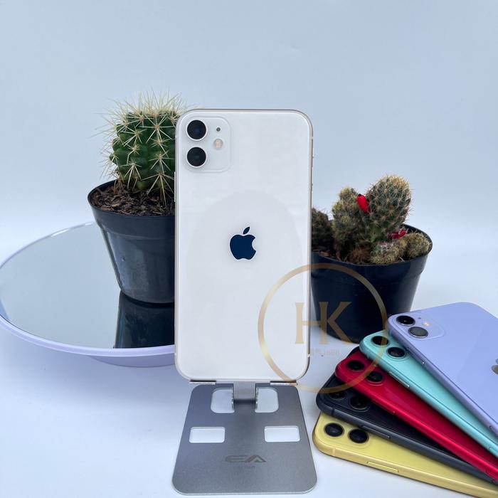 Gambar iPhone 11 64GB/128GB/256GB Fullset Original Mulus Second Like New Good - Putih, 64 gb dari hokki1688 undefined Tokopedia