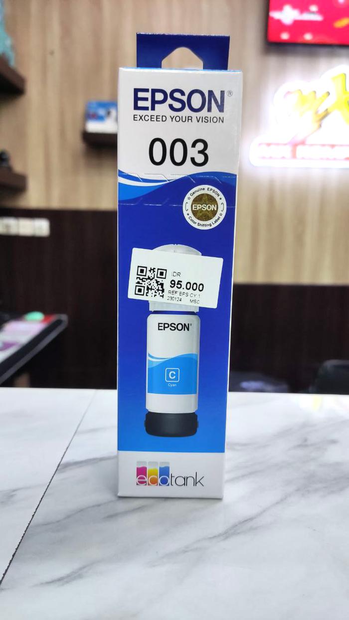 Gambar Tinta Botol Epson 003 Black, Cyan, Magenta, Yellow, L3110, L 3150 dari MXKomputer_NEW undefined 4 Tokopedia