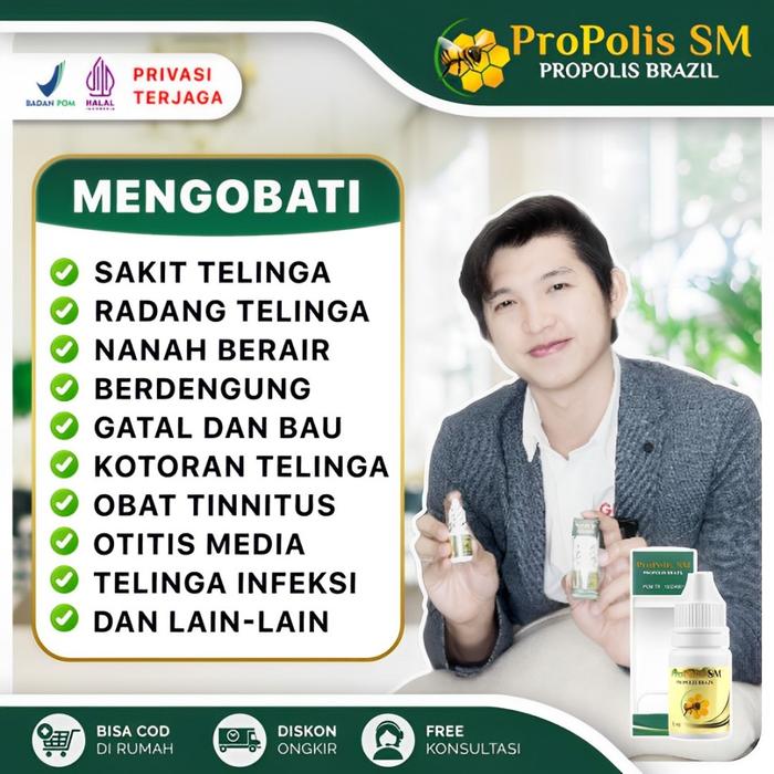 Gambar Obat Tetes Telinga Gatal Dan Berair Berdengung Infeksi Congek Bernanah dari Iki Herbal undefined Tokopedia