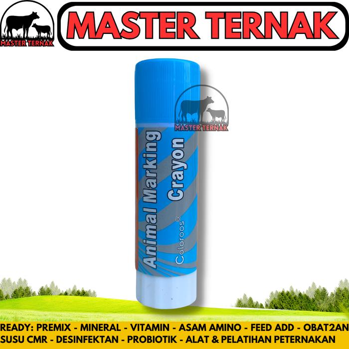 Gambar CRAYON SPIDOL TERNAK SEDANG 1 PCS Penanda Sapi kambing Domba Babi - BIRU dari Master Ternak_NEW undefined Tokopedia
