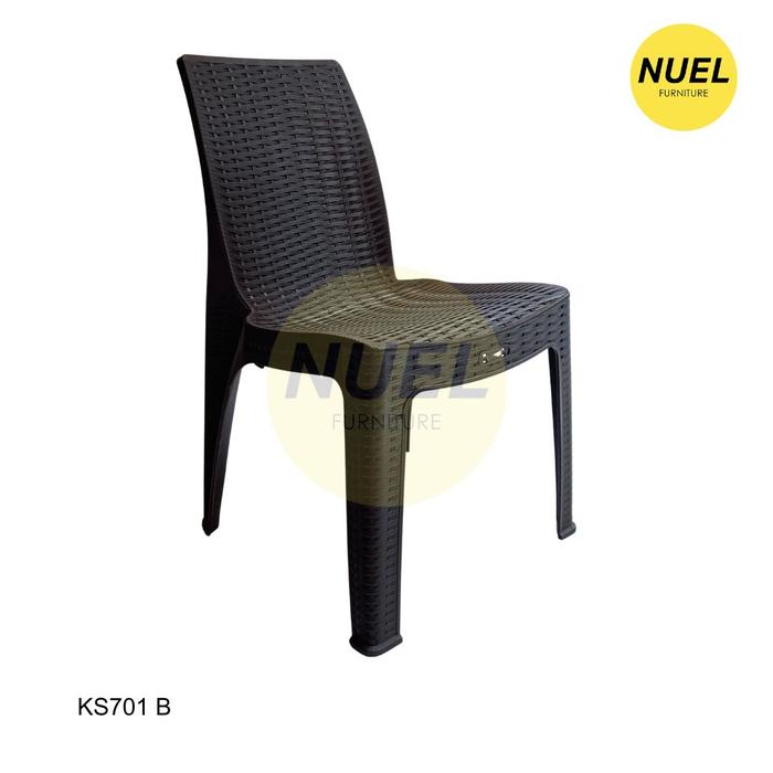 Gambar NUEL (Khusus Instant) Kursi Santai Plastik Napolly / Bangku Teras Sandaran - KS701-B dari NuelFurniture undefined Tokopedia