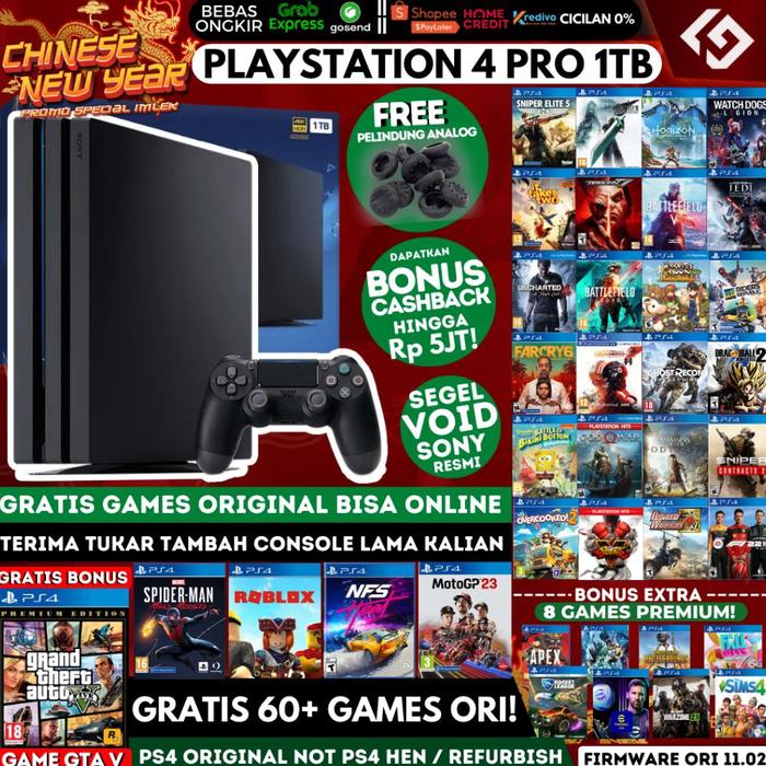 Jual Ready PS4 Pro 1TB Original Playstation PS Garansi Panjang