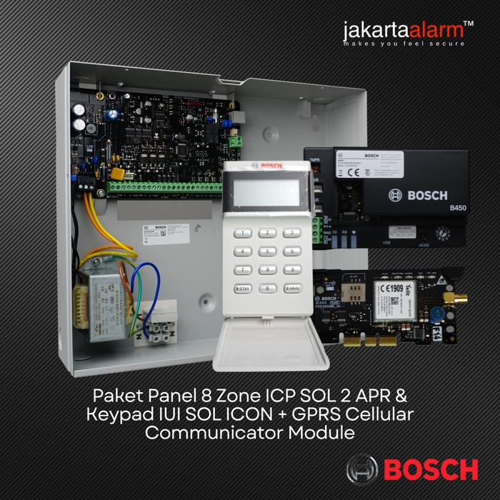 Gambar Control Panel Alarm Anti Maling BOSCH ICP SOL2 APR - Lengkap + GPRS dari jakartaalarm Official Store undefined Tokopedia