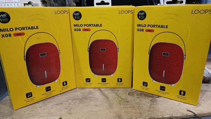 Gambar LOOPS Milo Portable X08 Red Garansi Resmi dari Astech Network Official undefined Tokopedia