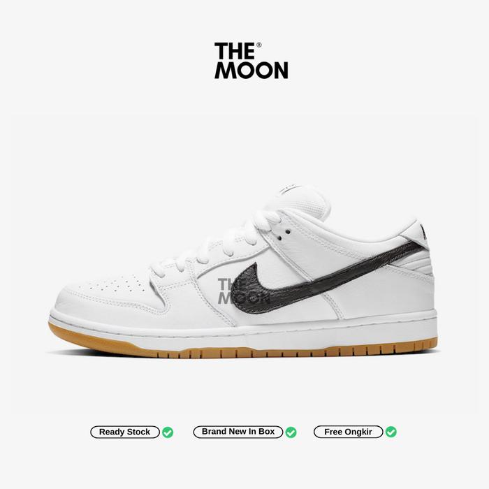 nike sb dunk low orange label white