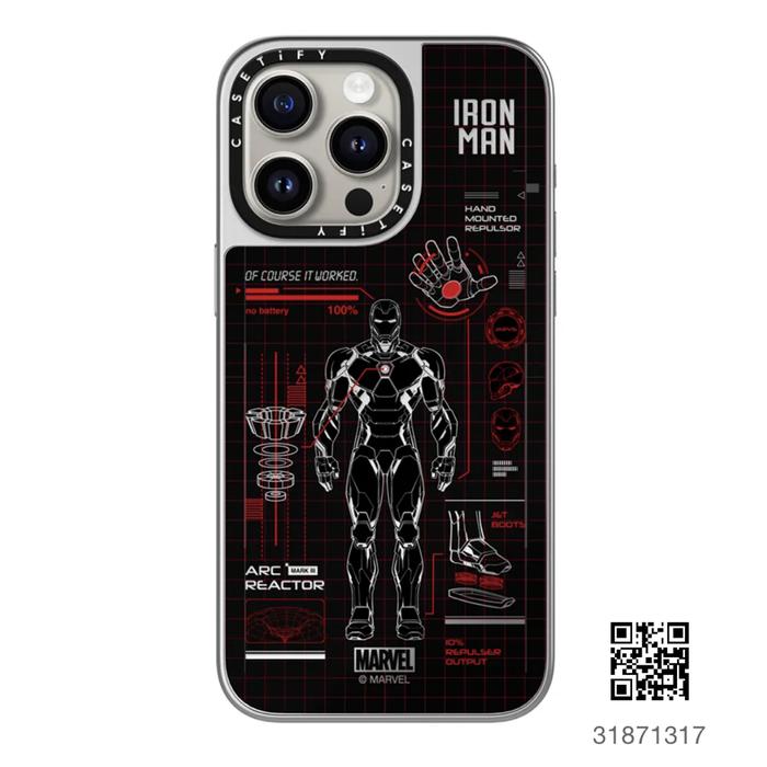 Gambar CASETiFY x Marvel Iron Man - Mirror Case Magsafe Tech Case - Red - Silver, 15 Pro dari CASETiFY Indonesia undefined Tokopedia