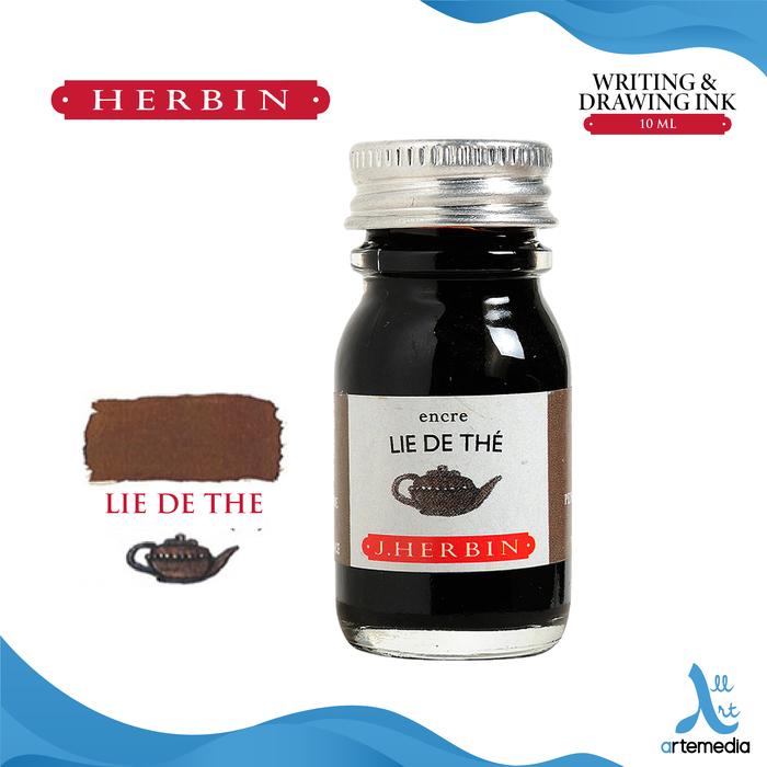 Gambar Herbin Writing and Drawing Ink Bottle 10ml Tinta Kaligrafi - 02/02 - LIE DE THÉ dari Artemedia Shop undefined Tokopedia