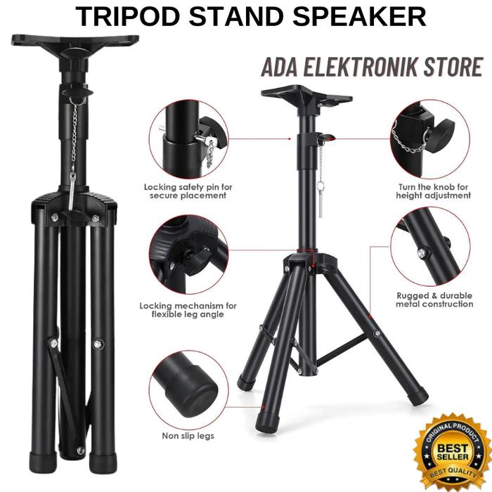 Gambar STAND SPEAKER TRIPOD STAND SPEAKER UNIVERSAL BEST QUALITY dari ADA ELEKTRONIK STORE undefined Tokopedia