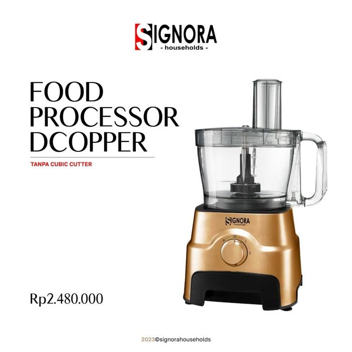 Gambar Food Processor Signora DCopper & Bonus Hadiah - 1 Blade Only dari bless.bliss undefined Tokopedia