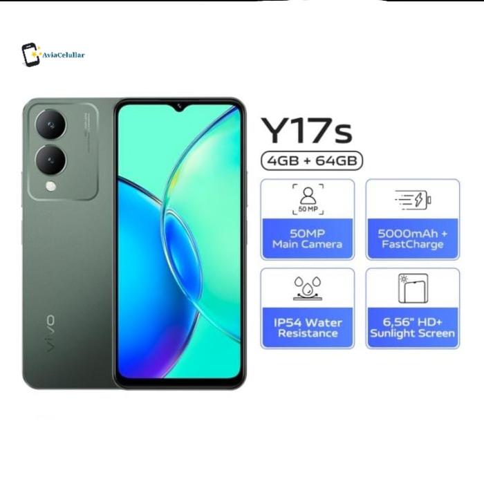 Gambar Vivo Y17s 4/64 Garansi Resmi Indonesia - Hijau dari Avia Cellular undefined Tokopedia