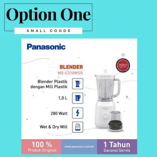 Gambar Panasonic Blender Kaca 1 Liter MX-E310WSR with Wet&Dry Mill MX E310WSR dari OptionOne Shop undefined Tokopedia