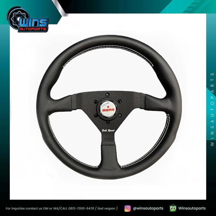 極美品　【MOMO】フルスピード 348D 90mm DEEP momo フルスピード ステアリング MOMO FULL SPEED 348D 34.8