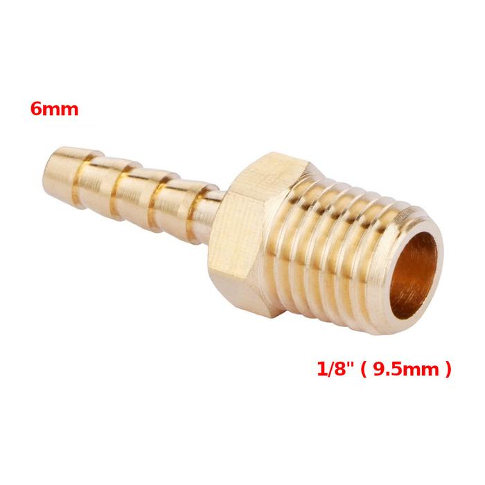 Gambar Hose Nepel Selang Kuningan Drat Luar Male Cowok 1/8" - 1/8" x 6mm dari GAYO AID undefined Tokopedia