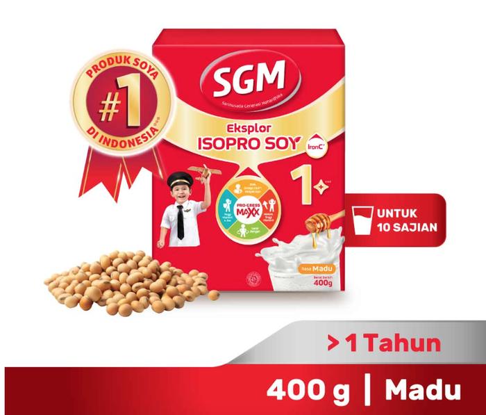 Gambar SGM Isopro Soy 1+ Susu Pertumbuhan 400G - Madu dari K Accesories undefined Tokopedia