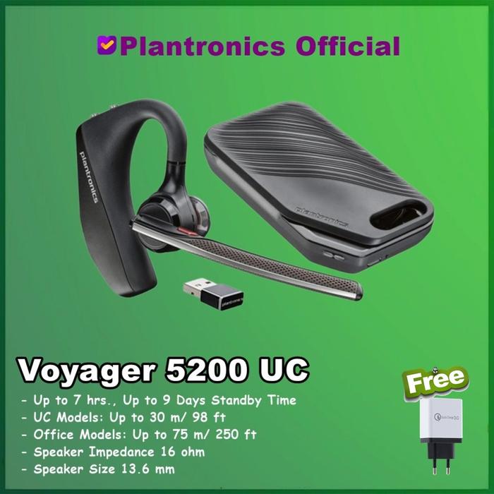 Plantronics Voyager 5200 Uc Plantronics Bluetooth Headset With Mic