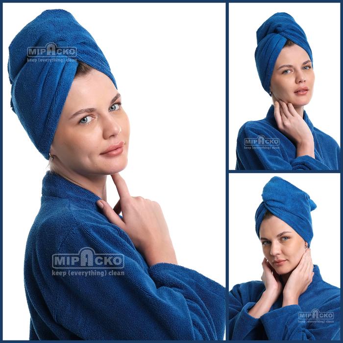 Gambar Mipacko Handuk Pengering Rambut Hair Turban Microfiber - Biru dari Mipacko Microfiber undefined Tokopedia