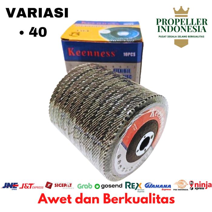 Gambar Amplas Susun Bulat Gerinda Tangan 4 inch 16mm Mata Amplas Grinda - 40 dari propellerindonesia undefined Tokopedia