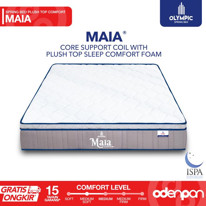 Gambar OLYMPIC Kasur Spring Bed Mattress Garansi Plush Top Comfort Foam MAIA - Kasur Saja, 100 x 200 cm dari Odenpan Meubel undefined Tokopedia