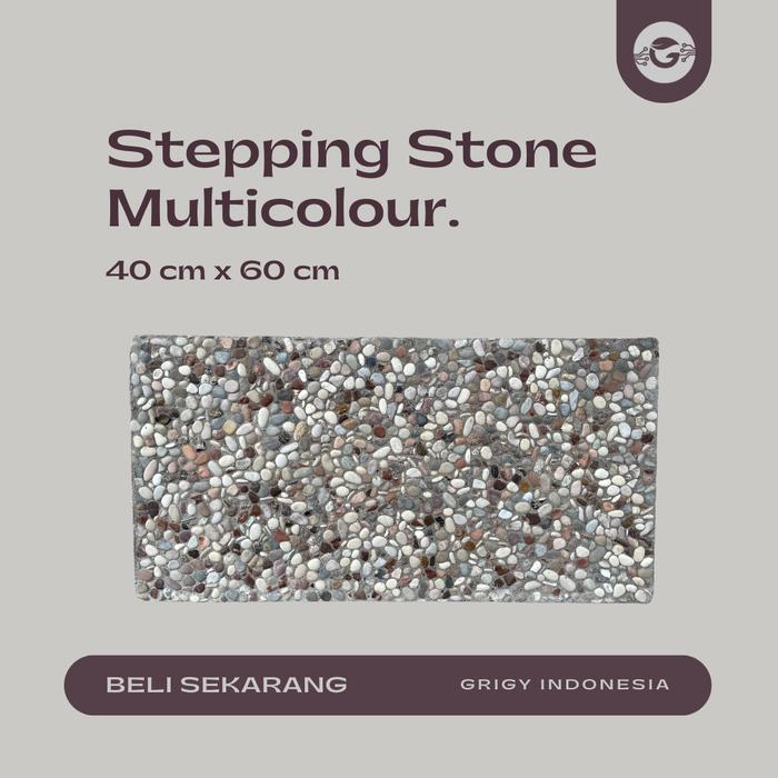 Gambar BATU PIJAKAN TAMAN 30 X 60 MULTICOLOUR / BATU TAMAN 30 X 60 - BIASA dari GRIGY INDONESIA undefined Tokopedia