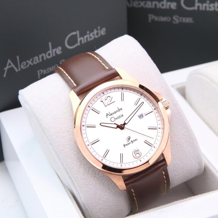 Gambar JAM TANGAN PRIA ALEXANDRE CHRISTIE AC 1029 / AC1029 LEATHER ORIGINAL - ROSEGOLD WHITE dari HappyArloji_NEW undefined Tokopedia