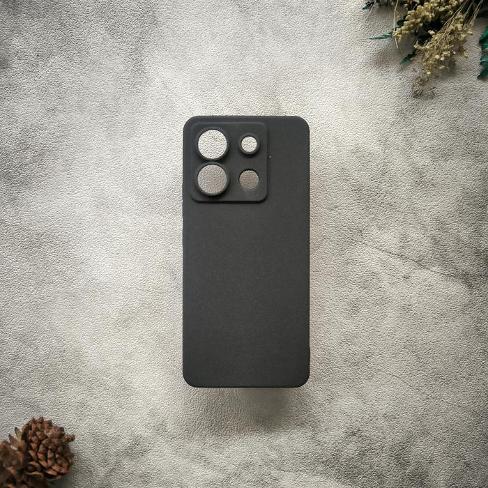 Gambar Case Poco X6 5G Softcase Sandstone Silicon Anti Slip Casing Camera - Hitam dari ArmiTech undefined Tokopedia