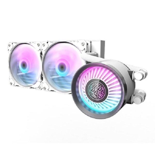 Gambar DarkFlash NEBULA DN240 / DN 240 ARGB 240mm AIO Liquid Cooler - Putih dari distributorkomputer undefined Tokopedia