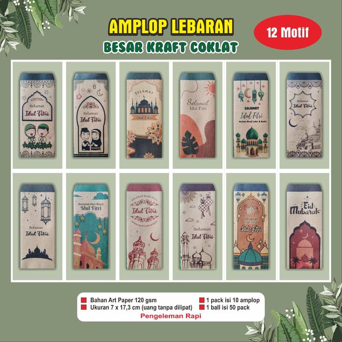 Gambar amplop lebaran - Jumbo Kraft dari UyanShop undefined Tokopedia
