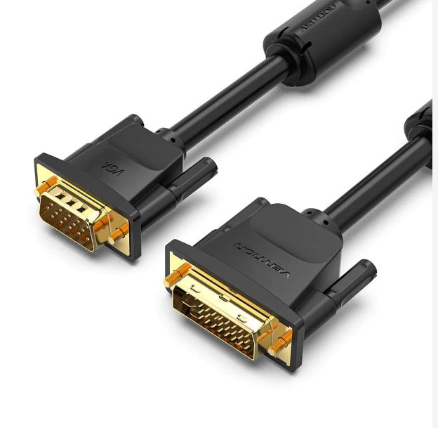 Gambar Vention Kabel DVI 24+1 24+5 Male to VGA Male Dual Link Monitor 1M 2M - EAC 24+5, 1M dari Vention Mall undefined Tokopedia