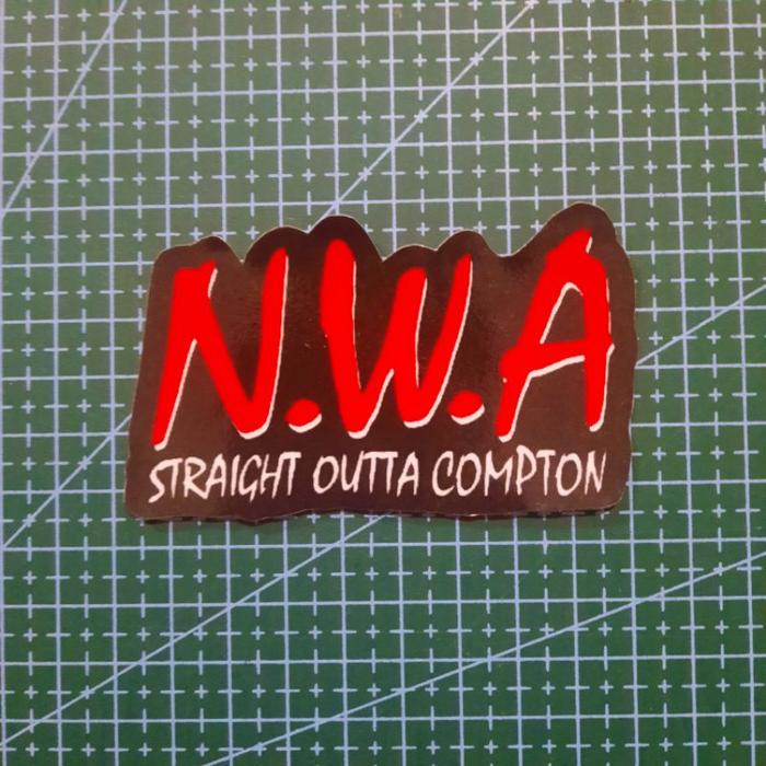 Gambar Sticker N.W.A Straight Outta Compton/NWA/DR.DRE/ICE CUBE/EAZY-E - NWA Logo dari BOOTLEGxSTUFF undefined Tokopedia