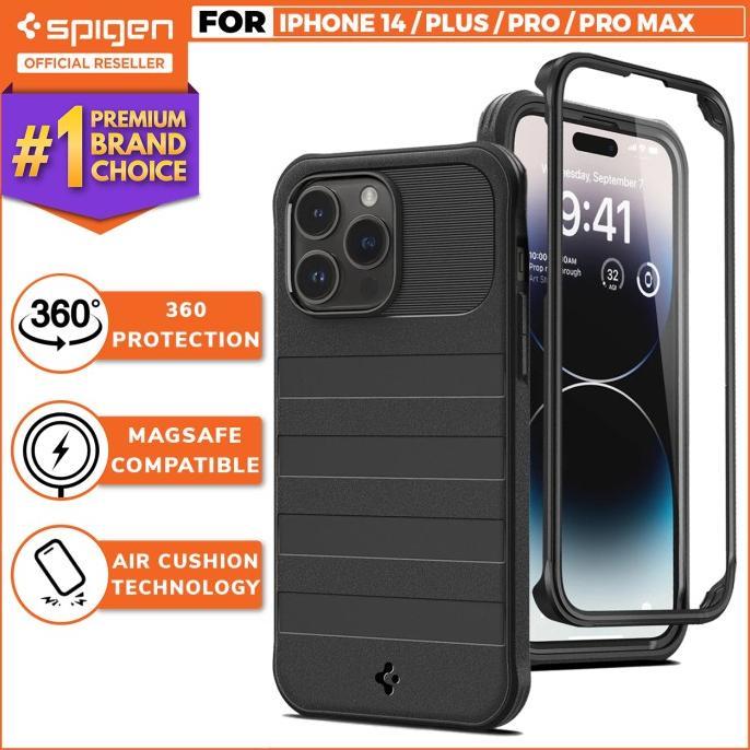 Jual Case iPhone 14 Pro Max Plus Spigen Geo Armor MagSafe 360 Full