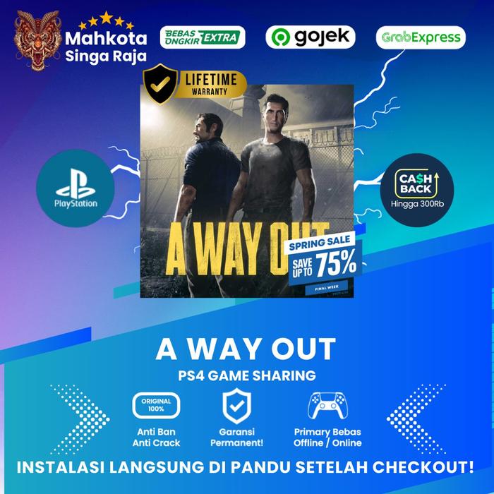 Gambar A Way Out - PS4 - PlayStation4 Game Sharing - Secondary dari Mahkota Singa Raja undefined Tokopedia