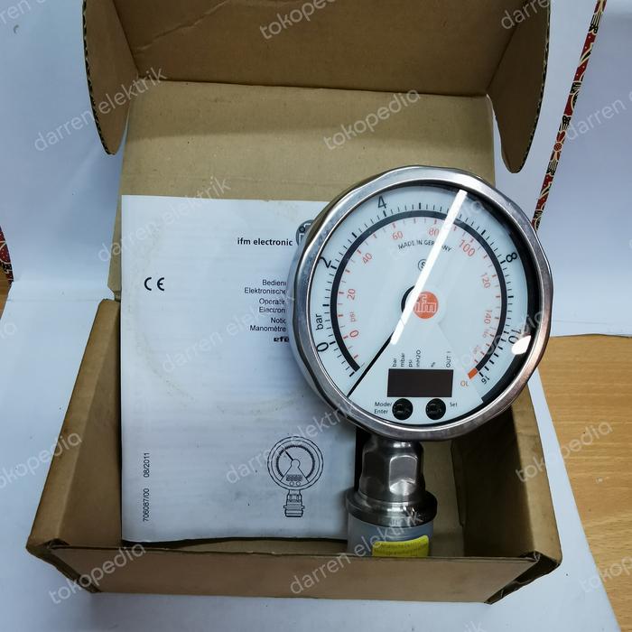 Jual IFM flush pressure sensor with analog display PG2794 - Jakarta ...