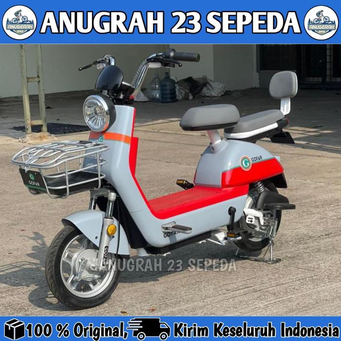 Gambar Sepeda Listrik GOFAR 2 Electric Bike 500 Watt Terbaru - Grey dari Anugrah 23 sepeda undefined Tokopedia