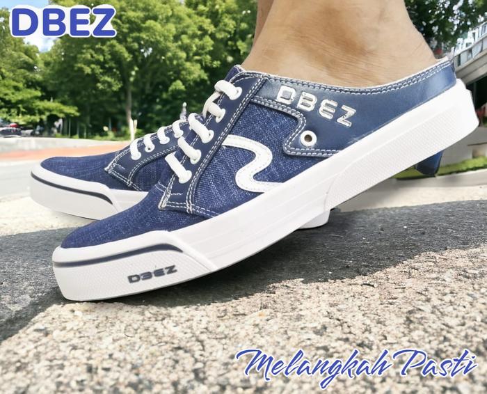 Gambar DBEZ Sandal Selop Sneakers Pria STN01 | Sandal Selop Karet Kasual - Biru, 39 dari Bang Zack Fashion undefined Tokopedia