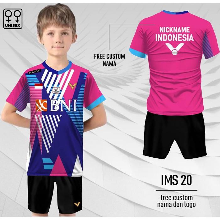 Gambar Setelan jersey dan celana badminton victor anak indonesia masters open - Merah Muda, 0 dari Toko Tyui undefined Tokopedia