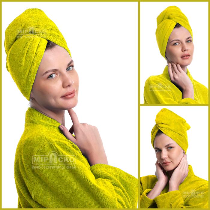 Gambar Mipacko Handuk Pengering Rambut Hair Turban Microfiber - Kuning dari Mipacko Microfiber undefined Tokopedia
