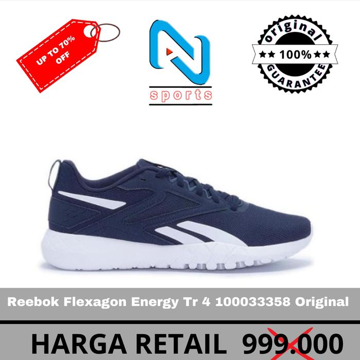 Reebok Flexagon Energy Tr 'Navy' 100033358 Original 100% 40=25,5CM di  Anzsports Tokopedia