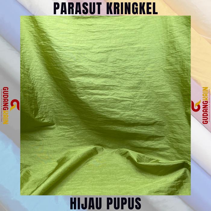 Gambar Kain Parasut Kringkel - Hijau Pupus dari gudangkainjakarta undefined Tokopedia