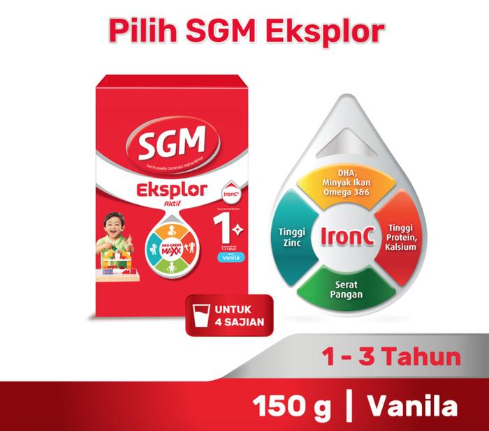 Gambar Sgm Eksplor 1+ Pro-Gressmaxx Susu Pertumbuhan 1-3 Tahun 150G - Madu dari K Accesories undefined 4 Tokopedia