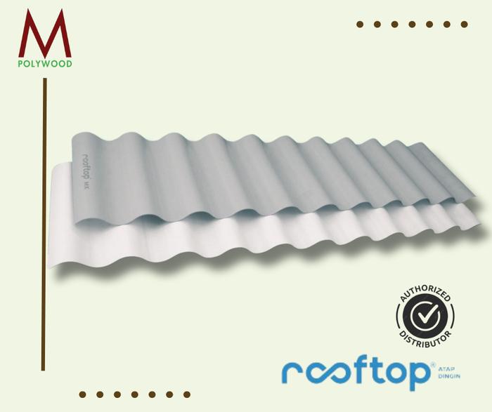 Gambar Atap Rooftop MX - Atap UPVC Gratis Roofseal, Garansi 15 tahun - 5M 5Lembar, White dari Mpolywood undefined Tokopedia