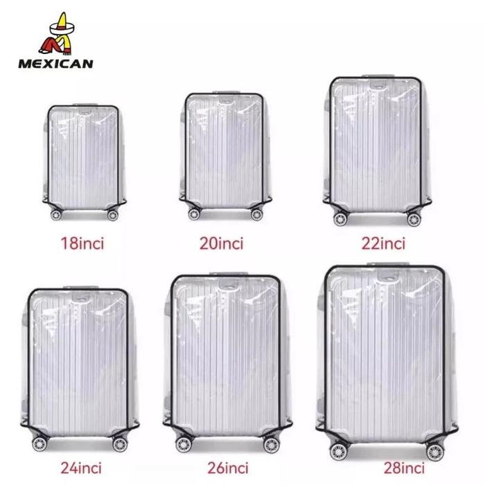 Gambar Sarung Koper mika / Pelindung Koper / Sarung Koper 18,20,24,28 - 28 inch dari Mans-Store11 undefined Tokopedia