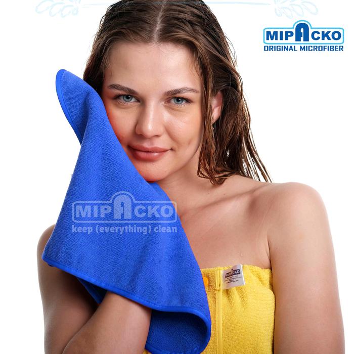 Gambar Handuk Wajah Kecil Polos Microfiber Mipacko Lembut Daya Serap Tinggi - Dark Blue, 30x30cm dari Mipacko Microfiber Kota Bandung Tokopedia