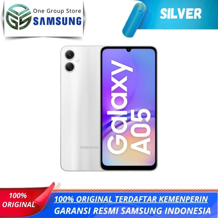 Gambar SAMSUNG GALAXY A05  4/64GB + 4/128GB + 6/128GB Garansi Resmi - Silver, 6/128gb dari One Group Store undefined Tokopedia