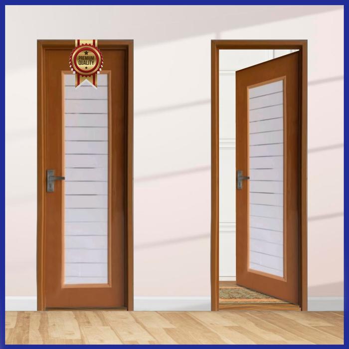 Gambar Pintu Kamar Mamdi Pvc Plastik Tebal Estetik Minimalis Premium Pintu WC / Toilet - jati, KIRI dari gallery pintu nusantara undefined Tokopedia