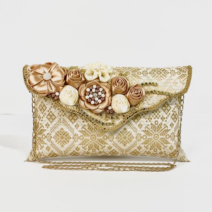 Gambar PSH - Clutch Pesta Tas Pesta Songket Tas Kondangan Wanita - Putih, L dari Putra Sukapura Handycraft undefined Tokopedia
