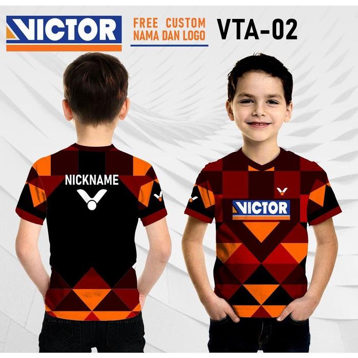 Gambar Jersey badminton anak victor kaos bulutangkis baju bulu tangkis -TOP- - Hitam, 0 dari Toko Tyui undefined Tokopedia