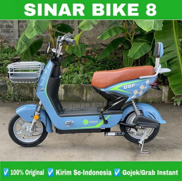 Gambar Sepeda Listrik GOFAR 3 Electric Bike Garansi Resmi Terbaru - Biru dari Toko Sepeda Sinar Bike 8 undefined Tokopedia