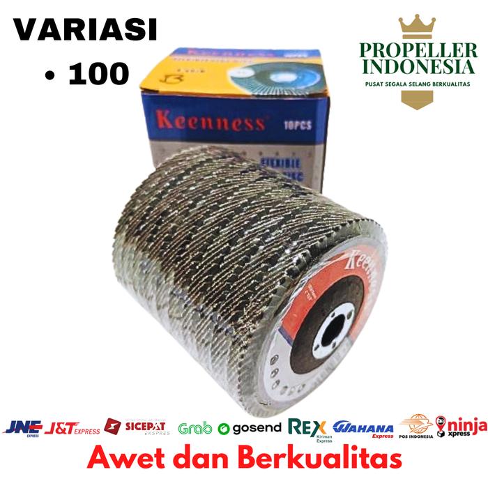 Gambar Amplas Susun Bulat Gerinda Tangan 4 inch 16mm Mata Amplas Grinda - 100 dari propellerindonesia undefined Tokopedia