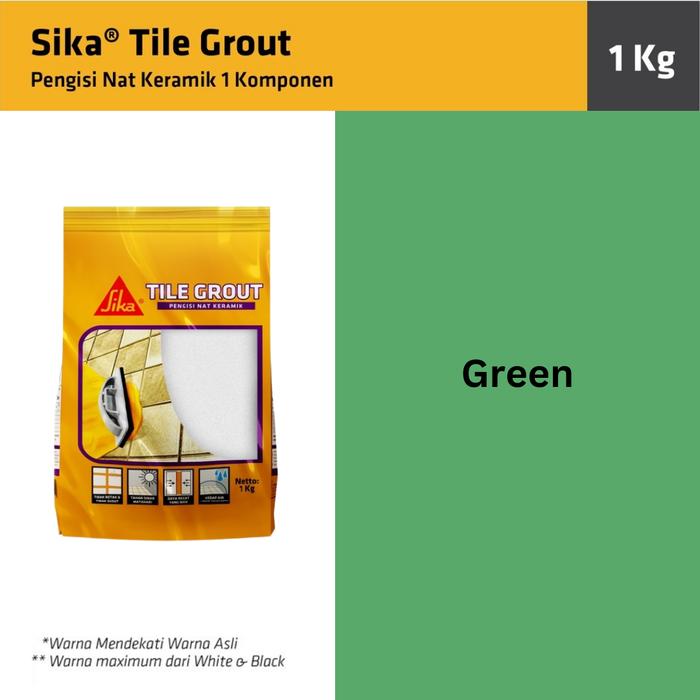 Gambar Sika Tile Grout white 1kg pengisi nat keramik putih - Hijau dari Toko Cat dan Bangunan SKAY undefined Tokopedia