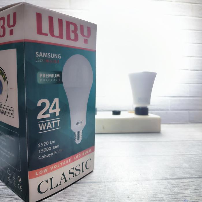 Gambar LUBY CLASSIC LAMPU LED BULB 3W 5W 7W 9W 12W 15W 18W 24 W CAHAYA PUTIH - 24 WATT dari CARINA LISTRIK GUDANG LAMPU undefined Tokopedia
